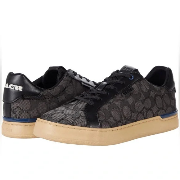 Coach Shoes Coach Lowline Signature Jacquard Low Top Grey